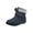 Blue, variant on Fesfesfes Black Platform Boots for Women Winter Warmth Plush Lined Boots Thick Cotton Shoes Soft Soled Ankle Boots Women Snow Boots 43(US:9.5)