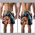 thumbnail image 3 of luoweisi Men's Beach Shorts Quick Dry Swim Trunks with Mesh Lining Horse 2XL, 3 of 5