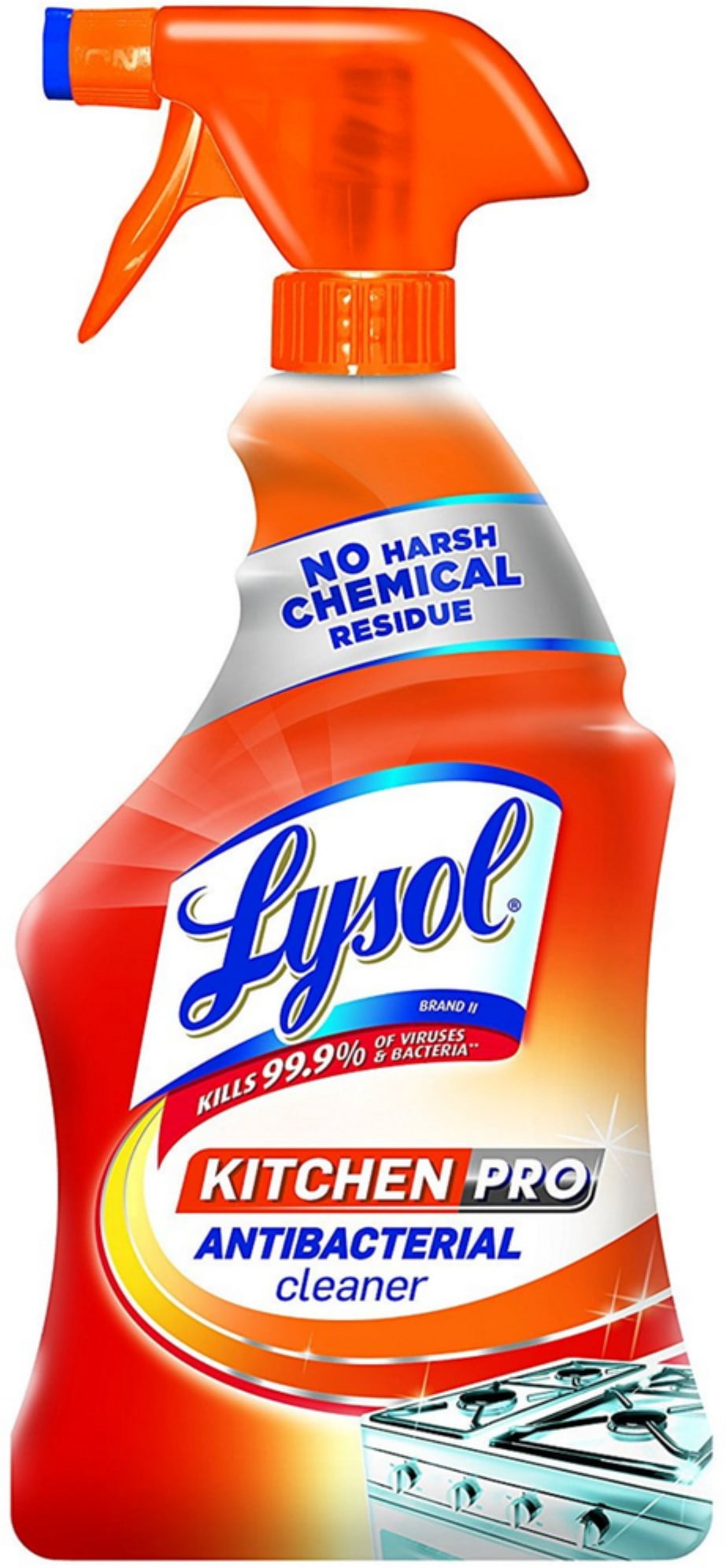 Lysol Kitchen Pro Antibacterial Kitchen Cleaner Spray No Harsh Chemicals 22  oz (Pack of 3)