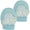 Blue Dot, variant on Teethee Mitt - Hearts - 2 Pack