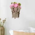 thumbnail image 2 of GOOHOCHY  Artificial Flower Hanging Basket with Flowers Fake for outside Pink, 2 of 8