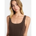 thumbnail image 3 of No Boundaries Bustier Tank and Cargo Pant Set, 2-Piece, Women's and Women's Plus Sizes XXS-4X, 3 of 4