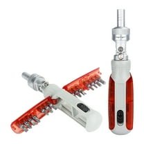 JGJJUGN 14-in-1 Ratchet Screwdriver Set, Multifunctional Universal Multitool, 180° Adjustable Screwdriver with Magnetic Bits, High Torque, Compact Design for Home and Auto Repair