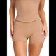 thumbnail image 1 of Pantalones Cortos Deportivos de Yoga de Alta Elasticidad para Mujer - Cintura Alta, Informales, Cómodos y Cómodos Caqui L, 1 of 6