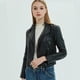 thumbnail image 4 of ZHAOCHENG Chaqueta corta de moto ajustada, primavera y otoño 2024, chaqueta de cuero de imitación PU, chaqueta de moto ajustada, 4 of 5