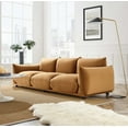 thumbnail image 2 of Sofa, Velvet, Brown, Modern Contemporary Urban Design, Living Lounge Room Hotel Lobby Hospitality, 2 of 7
