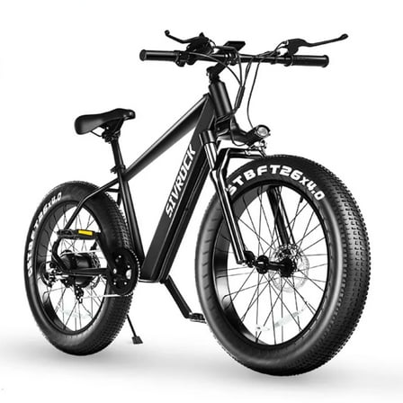 1000W Electric Bike for Adults, 26"x4.0" Fat Tire Mountain Bicycle, 25MPH 7-Speed Gears E-Bike