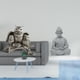 thumbnail image 2 of Escultura De Mono Búho, Adorno De Mesa Para Sala De Estar, Oficina, Armario, Estatua De Buda Coleccionable En Miniatura, 2 of 8