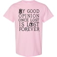 thumbnail image 3 of Inktastic Jane Austen Good Opinion Quote T-Shirt, 3 of 5