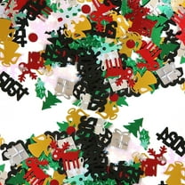 UYUH Metallic Foil Confetti and Sequins Mix, Christmas New Year Party Decoration, Holiday Table Scatter for Celebrations, Gift Bag Filler