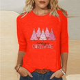 thumbnail image 1 of Qertyioot Chandail en Molleton Décontracté de Noël pour Femmes, Manches Longues Col Rond Imprimé Ample, 1 of 5