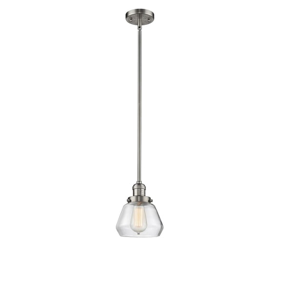 Innovations 1-LT LED Fulton 7" Mini Pendant - Brushed Satin Nickel - 201S-SN-G172-LED