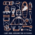 thumbnail image 2 of Men's Lost Gods Camp Hike Explore the Outdoors  Pull Over Hoodie, 2 of 4