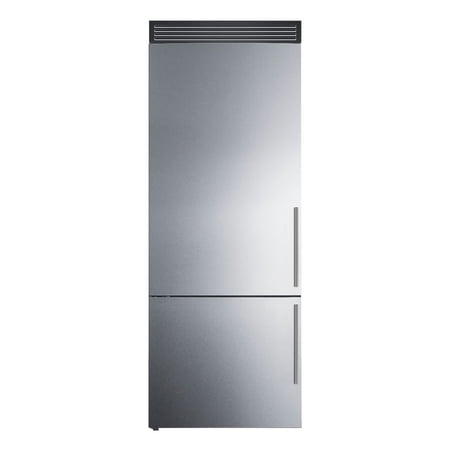 Summit 28  Wide Energy Star Bottom Freezer Refrigerator - LHD