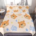 thumbnail image 1 of HAHDAXIA Cute Dog Pattern Bedding Solid Comforter Set for All Seasons,3 Pieces(1 Comforter+2 Pillowcases),Soft Microfiber Bedding Set Full(79"x90"), 1 of 7