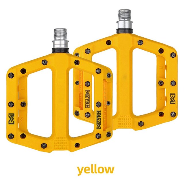 Pedal de bicicleta MZYRH antideslizante ultraligero de nailon MTB Pedal de bicicleta de montaña rodamientos sellados pedales piezas de accesorios de bicicleta Tan Jianjun unisex