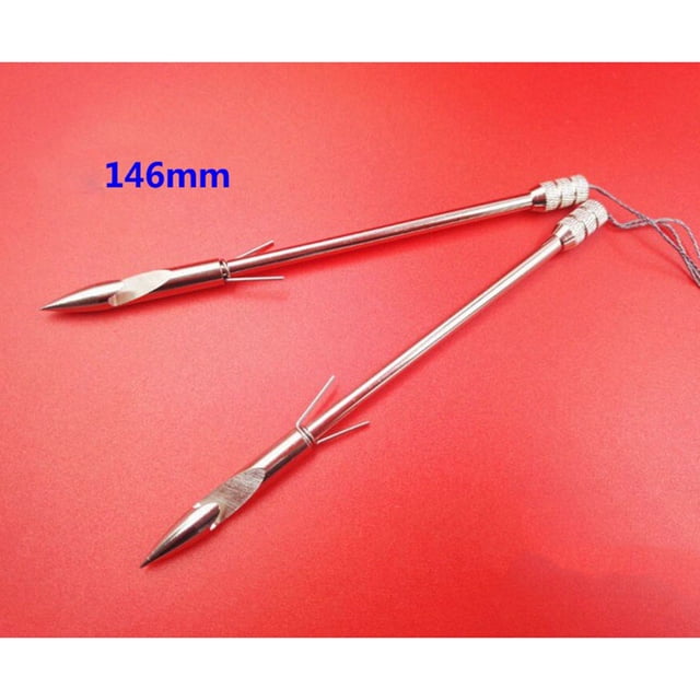 HEALEEP Pointe de Pêche en Acier au Carbone Durable Argentée Conçue pour Améliorer la Pêche