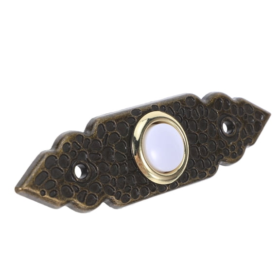 REOFLYUP -1504-AT Light Brown Metal Retro Wired Doorbell Button