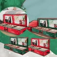 thumbnail image 6 of piaybook Wrapping Paper Storage Container Christmas Storage Rack Spacious Under Bed Holiday Wrapping Paper Container For Gift Wrapping Ribbons Bows Wrapping Supplies Etc, 6 of 6