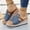 Blue, variant on Women's Summer Hemp-Woven Flip-Flops, Thick-Soled Wedge Platform Design, Open Toe Non- Comfort Sandals, Stylish Casual Beach Slides for Daily Outdoor Wear Black 36