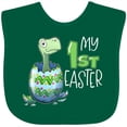 thumbnail image 3 of Inktastic My 1st Easter Dinosaur Hatching Easter Egg Boys or Girls Baby Bib, 3 of 4