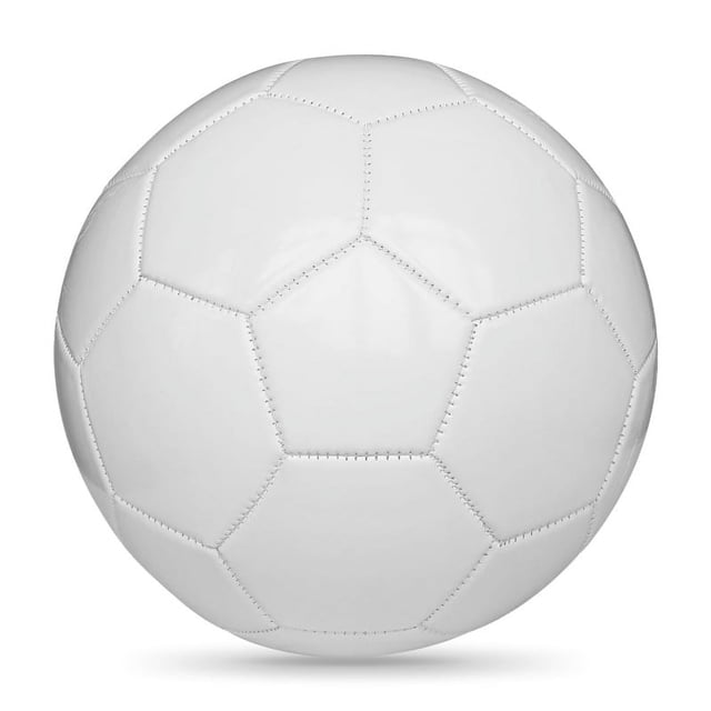 Nvzi Balón de fútbol tradicional para entrenamiento, recreación, práctica, alto rendimiento, clásico con tamaños 4 para diferentes edades, color blanco
