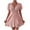 Pink, variant on ZVNAΖH Women's Summer Short Sleeve Sexy Tie Wrap V Neck Floral Sundress Mini Dress, Sizes S-XL