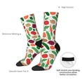 thumbnail image 4 of Xecao Vegetables Pattern Sport Socks for Women and Men Crew Socks Sporty Calf Socks Casual Socks, 4 of 6
