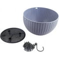 thumbnail image 4 of 2 Pcs Panier Suspendu sur Balcon pot de Fleurs en Rotin, 4 of 4