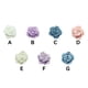 thumbnail image 4 of sweethay 10 piezas de flores artificiales para manualidades, decoración de uñas epoxi, tocados, joyería, adorno artesanal hecho a mano Ropa, zapatos y accesorios Miscelánea gris perla, 4 of 6