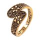 thumbnail image 1 of Vintage Flor Oxidado Anillo Abierto Tendencia Oro Asimétrico Envuelto Alrededor Del Dedo Moda Antigua Ajustable Personalidad Bohemia, 1 of 7