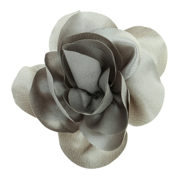 Misright Elegant Fabric Flower Lapel Pin Jewelry Stylish Flower Brooch Pin Accessory