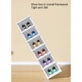thumbnail image 5 of Toytexx Foldable Shoe Storage Box Organizer, 6-Tier Clear Door Stackable Shoe Cabinet, Space-Saving Plastic Sneaker Storage Rack, 5 of 5