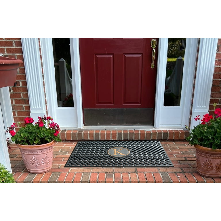 Patio Outdoor Rubber DoormatPerfect for Patio Double Doors