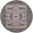 thumbnail image 1 of Ahgly Company Machine Washable Indoor Round Industrial Modern Puce Purple Area Rugs, 4' Round, 1 of 7