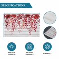 thumbnail image 6 of Red Eucalyptus Leaves Placemats Set of 6, Summer Botanical Weeping Wooden Placemats for Dining Table, Place Mats for Kitchen Tabletop, Waterproof Wipeable Dining Table Mats Set, 6 of 9