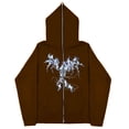 thumbnail image 3 of Sudadera informal europea y americana Dark Y2k Skeleton Man, sudaderas con capucha para hombres y mujeres, pareja gótica, sudadera con cremallera de gran tamaño Harajuku, 3 of 4
