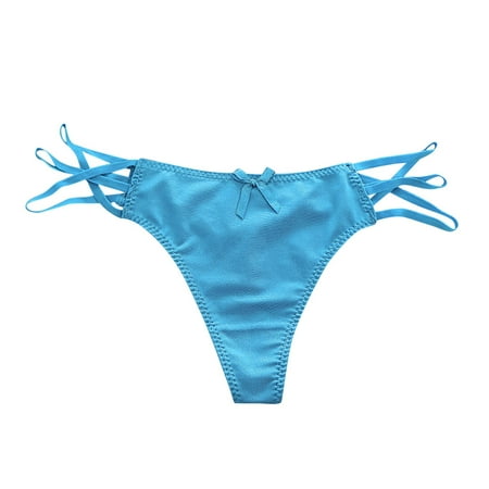 BYHONG Sexy Ladies Low Waist Panties Sexy Thong Fashion Strap Thong Women T Pants Women Panties Green One Size