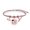 02-rose gold, variant on Graduation Seacon Snake Bone Chain For Sensitive Skin Beads And Scholar Cap Charm Bangle