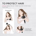 thumbnail image 5 of TYMO Ionic Hair Dryer with Diffuser & Comb Attachment, 300M Ions Blow Dryer for Curly Hair, Lightweight Travel Size with Cool Shot Button, Black, 5 of 7