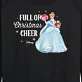 thumbnail image 3 of Disney - Full Of Christmas Cheer Cinderella - Women's Lightweight French Terry Long Sleeve Shirt, 3 of 5