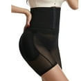 thumbnail image 3 of SWSMCLT Women's Firm Compression Butt Thigh Padded Hip Enhancer Shapewear Lifter Shaper Shorts High Waist Tummy Control Slimming Girdle Corset Waist Trainner Black XX-Large, 3 of 4