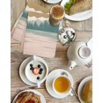 thumbnail image 3 of Boho Mountains Kitchen Dish Towels for Drying Dishes Set of 2, Abstract Gold Sun Forest Landscapae Waffle Weave Microfiber Hand Tea Bathroom Towels Quick Dry & Absorbent Towel 15.7x23.6, 3 of 7