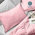 thumbnail image 3 of Bare Home Pillow Sham Set - Premium 1800 Collection - Double Brushed - Standard, Light Pink, 3 of 9