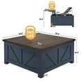 thumbnail image 7 of ChVans 35.6" Square Lift Top Coffee Table, Farmhouse Coffee Table with Storage & Charging Ports, Wood Center Table w/Large Hidden Space for Living Room Home Office, 7 of 7