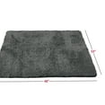 thumbnail image 2 of Nestl Super Soft Shaggy Bath Rug, Absorbent Bathroom Rug, 32" x 48", Gray, 2 of 5