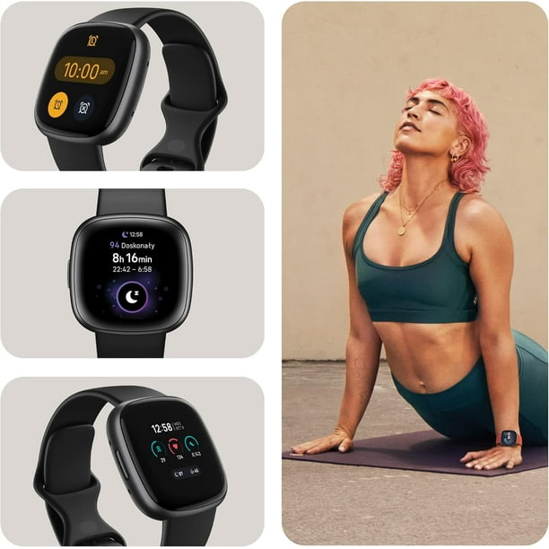Reloj inteligente de fitness Fitbit Versa con GPS, frecuencia