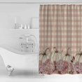thumbnail image 4 of Small Stall Shower Curtain 48x72 Inch Narrow Half Size Orange Plaid Fall Bath Curtains Bathroom Decor Rustic Pumpkins Thanksgiving Waterproof Fabric Shower Curtain Set with Hooks 48 Inch, 4 of 6