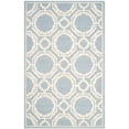 thumbnail image 4 of Safavieh Cambridge Collection CAM721B Handmade Moroccan Geometric Blue and Ivory Premium Wool Area Rug (8' x 10'), 4 of 8