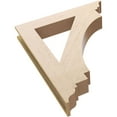 thumbnail image 6 of Ekena Millwork 5 1/2"W x 36"D x 44"H Imperial Traditional Rough Cedar Woodgrain TimberThane Bracket, Primed Tan, 6 of 6